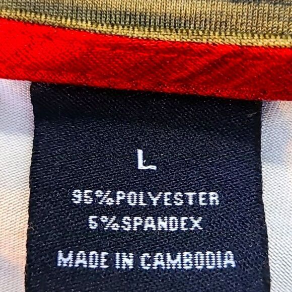 New Directions Colorful Ombre Top with Gold Grommets Neckline, Sz Large - Picture 8 of 8